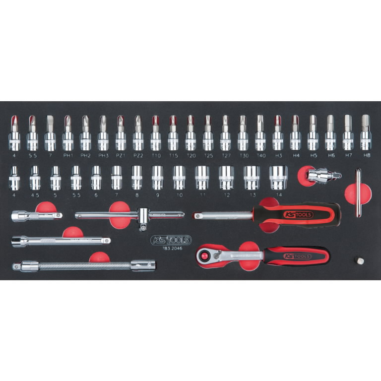 Scs Chromeplus Socket Set Pcs System Insert Ks Tools