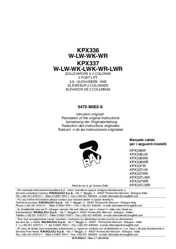 KPX337WK Manual
