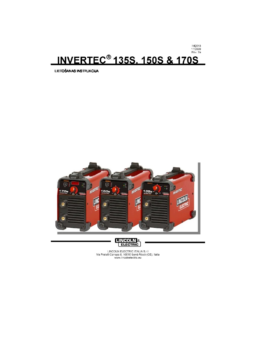 Lincoln invertec 170s