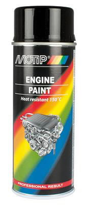 Mootorivärv Engine Paint must 400ml, Motip