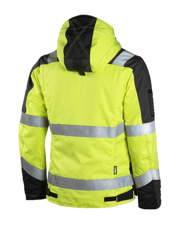 Winter jacket 6101, HI-VIS CL2, grey/yellow/black 3XL 2.