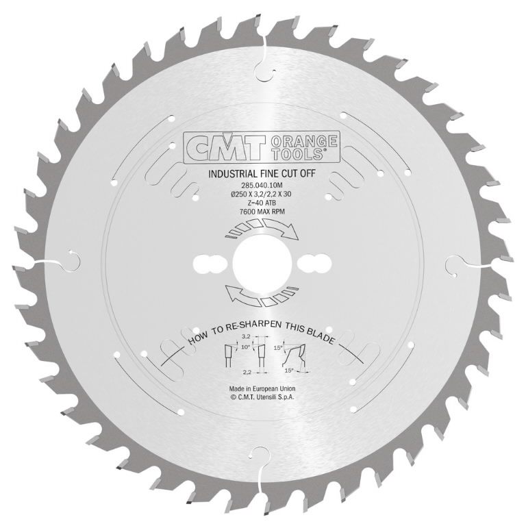 Diskas pjovimo 250x3.2x30 Z=48 10ATB 250x3,2/2,2x30 Z48 a=15 1