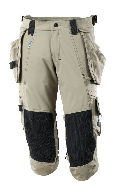 ¾ ilgio kelnės, su kišenėmis-dėklais Advanced, šv. chaki C52