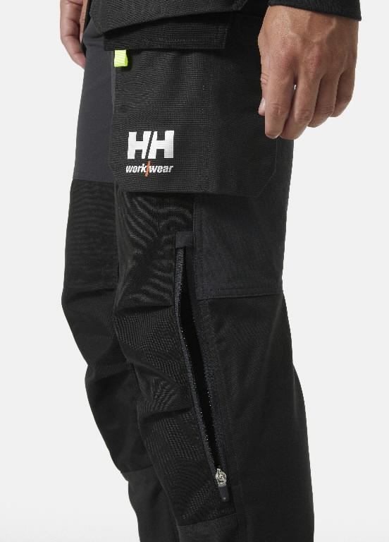 Kelnės su kabančiomis kišenėmis Oxford 4X Cons, tamprios, tamsiai pilka/juoda C50 5.