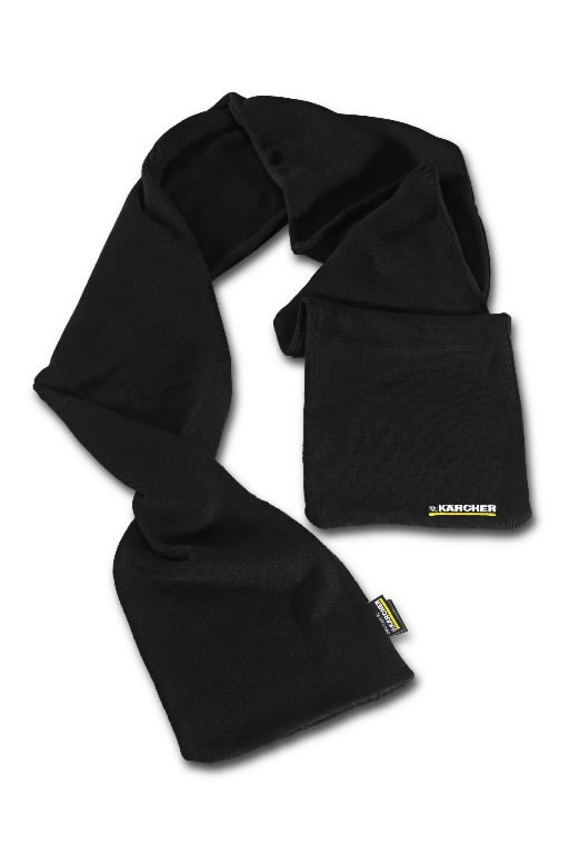 Knitted scarf black, Kärcher
