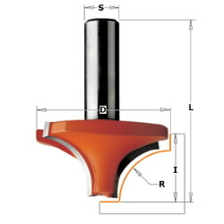 - Ovolo-pyöristysterä 6 x 23 mm, CMT