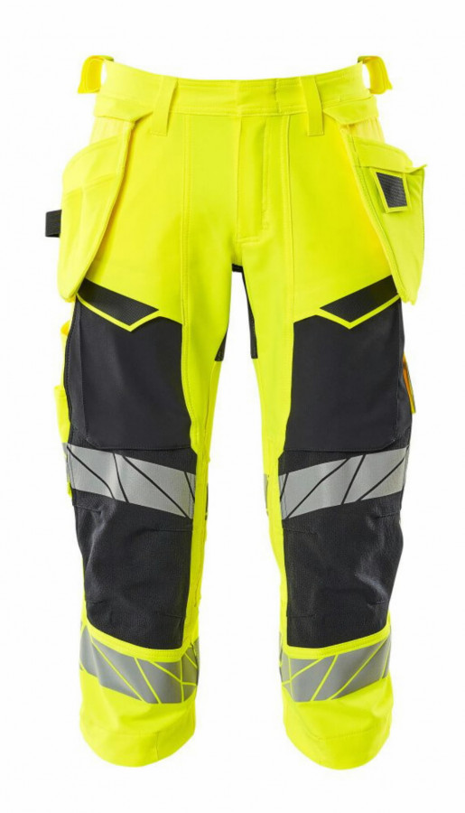Hi-vis darba šorti Accelerate Safe stretch, CL1, dzelteni/zi C62, Mascot