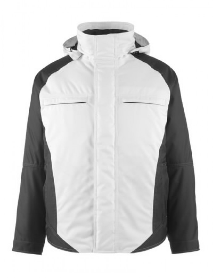 Ziemas jaka Frankfurt, ar kapuci, balta/tumši pelēka, 2XL, Mascot