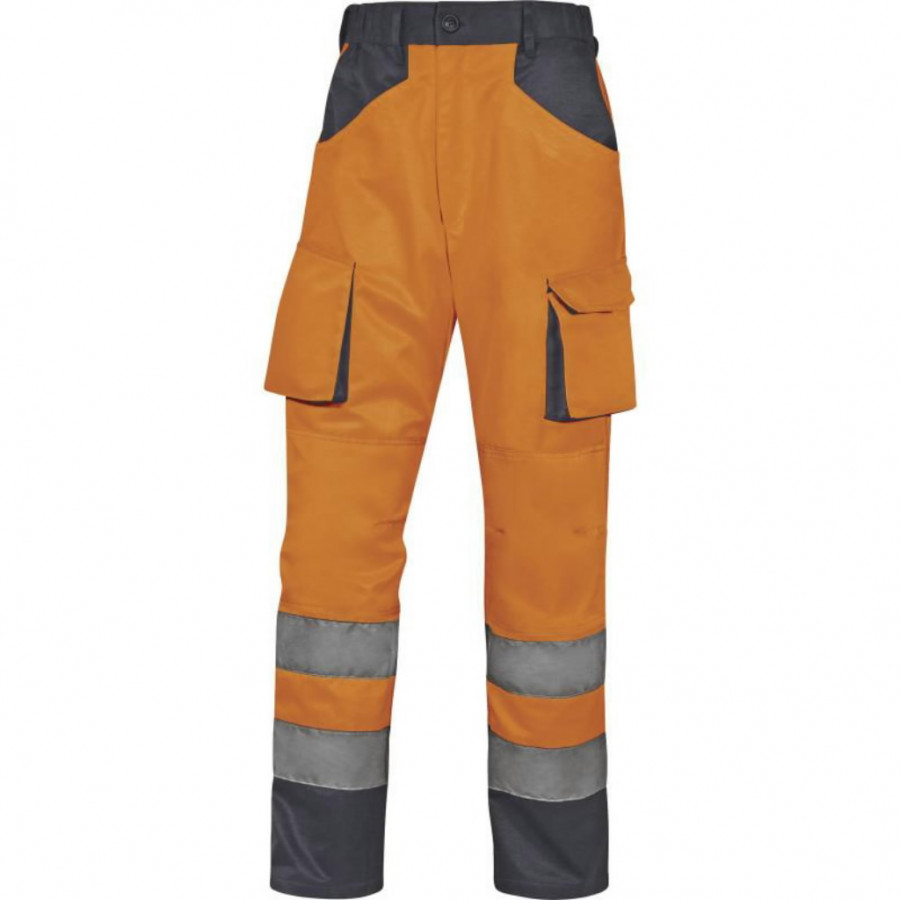 Trousers M2phv hi-vis CL2, orange/navy 3XL