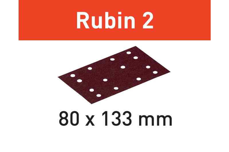 Šlifavimo popierius STF 80X133 P100 RU2/50 Rubin 50 vnt.  2.