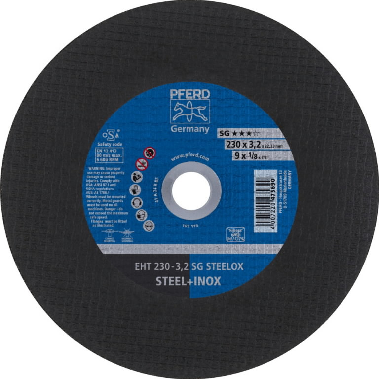 Lõikeketas SG Steelox 230x3,2mm, Pferd