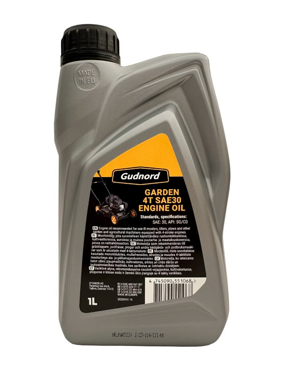 Pienkoneöljy 4T SAE 30 Garden 1L 1