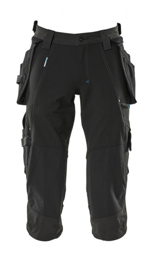 ¾ ilgio kelnės, su kišenėmis-dėklais Advanced, juoda C48