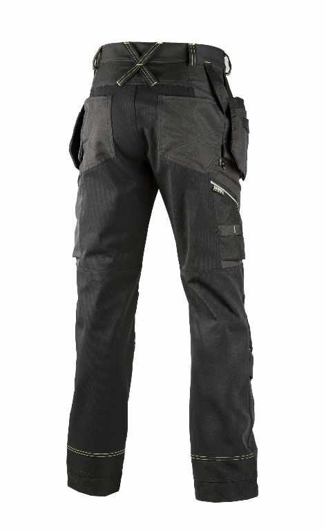 Superstretch hanging pocket trousers 6086, black/ dark grey 48 2.