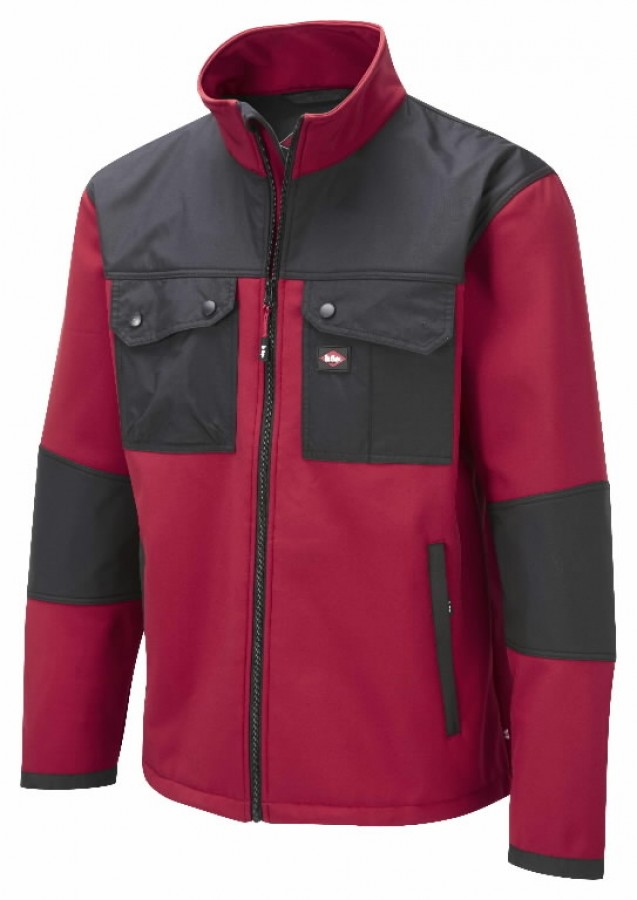 Куртка LEE COOPER 438, красная/чёрная, размер L, LEECOOPER