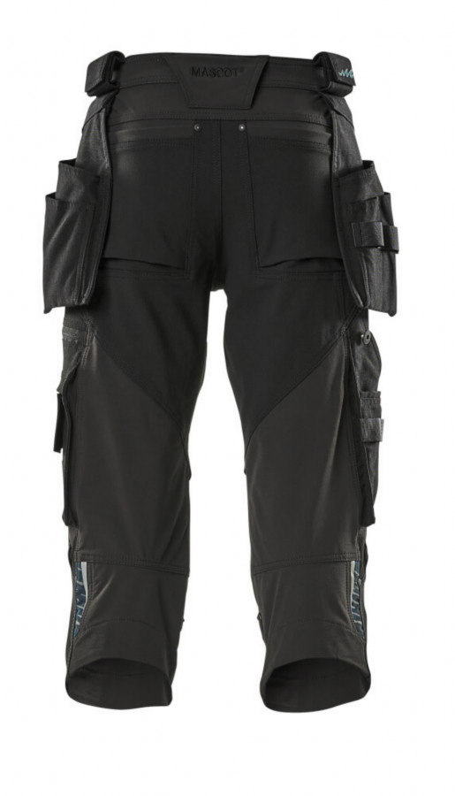 ¾ ilgio kelnės, su kišenėmis-dėklais Advanced, juoda C48 2.