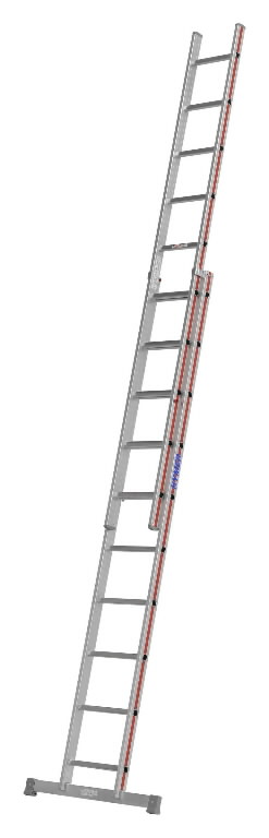 Leaning ladder 2x14 steps 2,91/4,87m 4046, Hymer