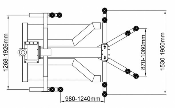 Portable single post lift SML-3000, 3T, Peaklift | Stokker- tools ...