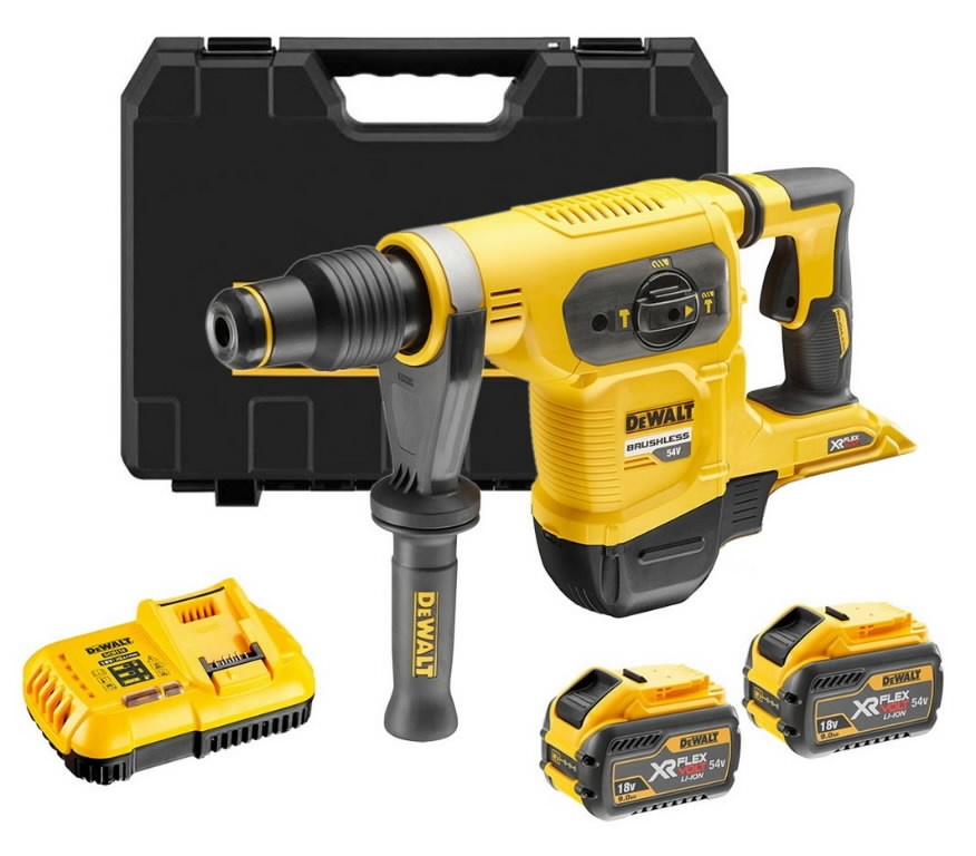 Akukombivasar DCH481X2, SDS-Max, Flexvolt, 9,0 Ah, DeWalt
