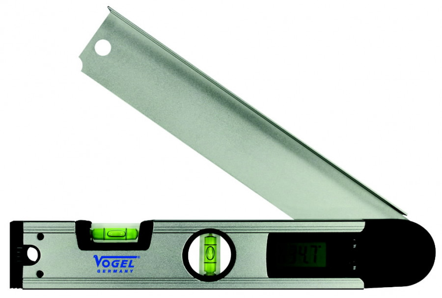 Spirit level with digital angle measurer 0-228deg 305mm, Vögel