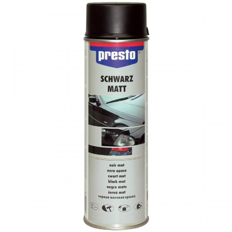 Schwarz Matt 500 Ml Spray Presto Spray Paints