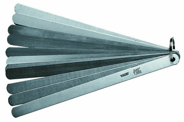 Piston Feeler Gauge Set 0,05 - 1,00  мм 20blades 200 мм, VOGEL