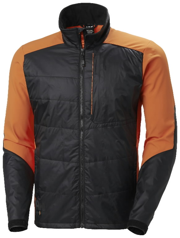 Jacket Kensington insulated, black/orange XS