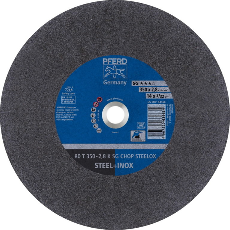 Режущий диск INOX 350x2,8x25,4 CHOP, PFERD