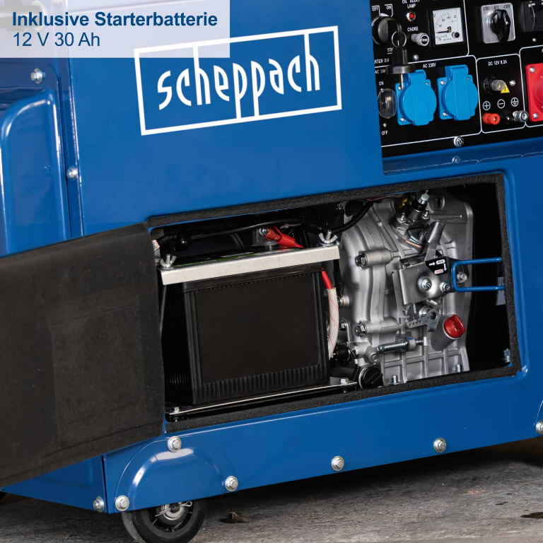Diesel aggregaatti SG5200D, Scheppach 12.
