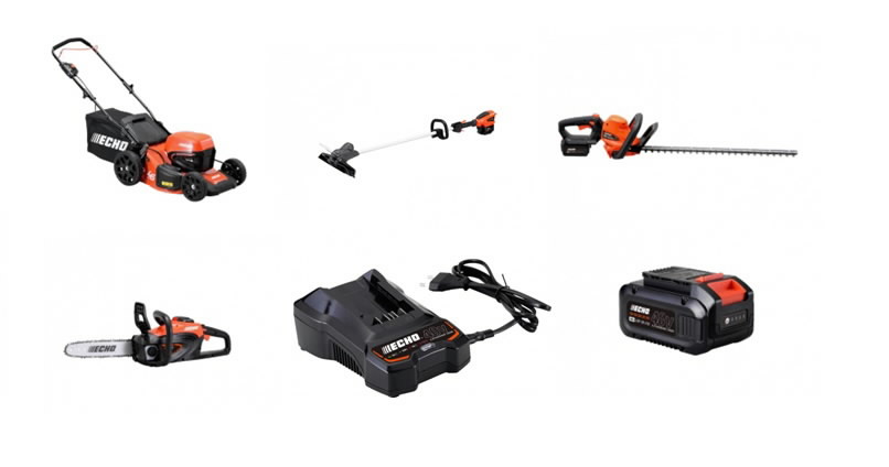 ECHO 40V Set – garden care 46 self-propelled 1