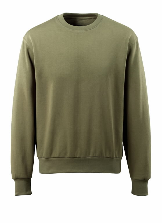 moss green sweatshirt