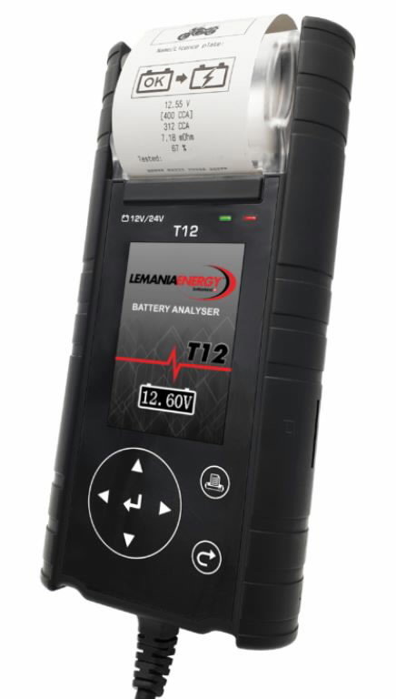 Aku ja generaatori tester T12 12/24V, Lemania