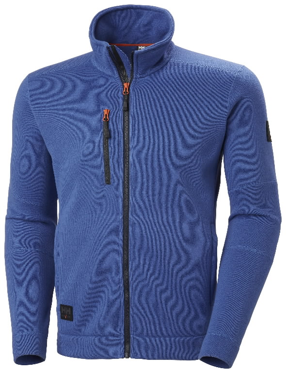 Fleece knitted Kensington, stone blue L