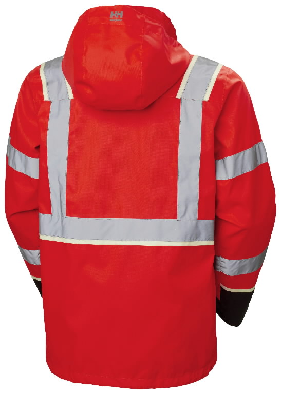 Shell jacket Uc-Me zip in, hi-viz CL3, red/black S 2.
