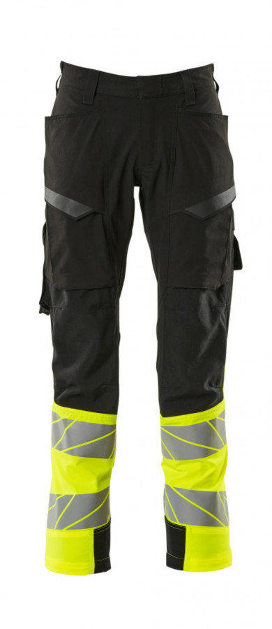 Trousers Accelerate Safe ultimate strech, hivis CL1 yellow 82C52