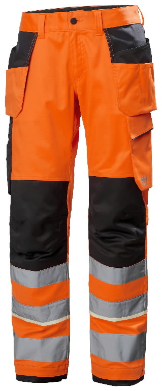 Work pants Uc-me Cons, hi-viz, CL2, orange/black C44