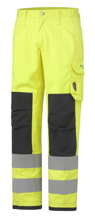 Pants Aberdeen, HI-VIS CL2, yellow/charcoal C46