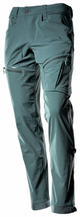 Trousers Customized strech 22058, women, forest green 76C36