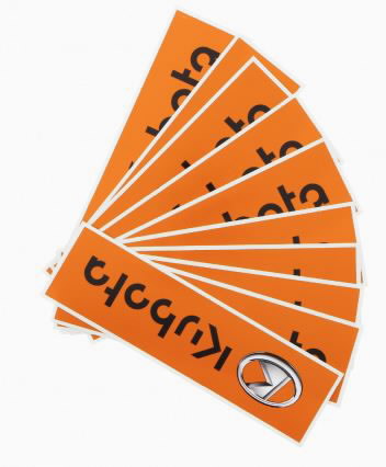  sticker (10pcs), Kubota