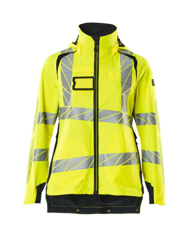Shell Jacket Accelerate Safe, women, hi-vis yellow/dark navy 4XL