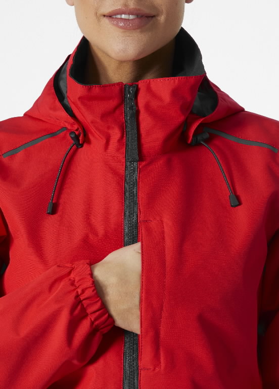 Shell jacket Manchester 2.0 zip in, women, red S 4.