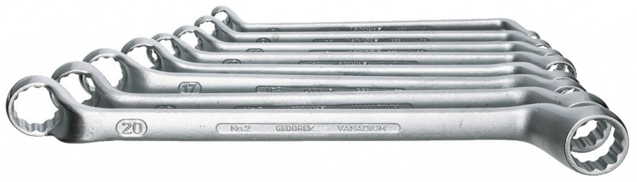 Double ended ring spanner set 2-8, Gedore