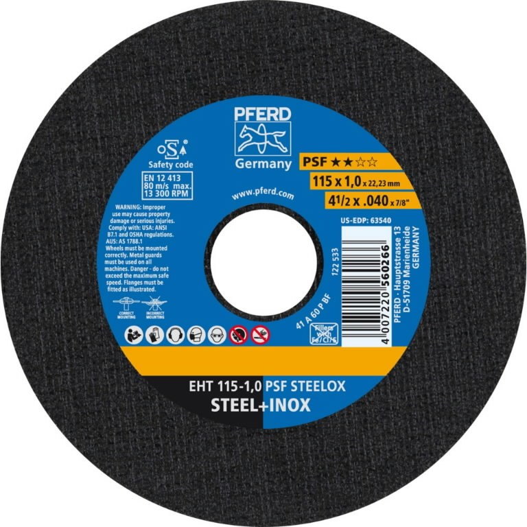 Katkaisulaikka PSF Steelox 115x1mm, Pferd