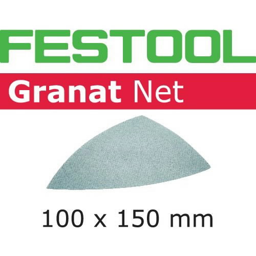Šlifavimo tinkleliai GRANAT Net 100x150mm, P80  50 vnt., Festool