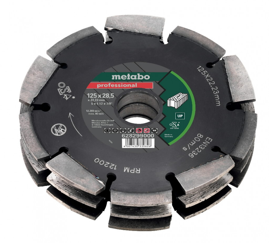 Deimantinis pjovimo diskas Dia-CD2 UP MFE 40 125x28/22.23mm, Metabo