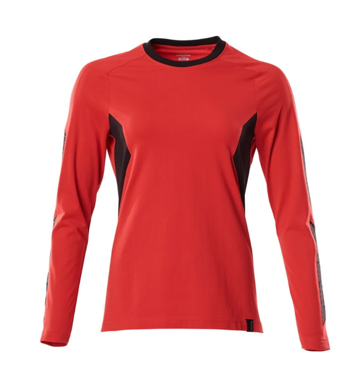 T-Shirt Accel 18391, woman, long sleeved, red/black 2XL, Mascot