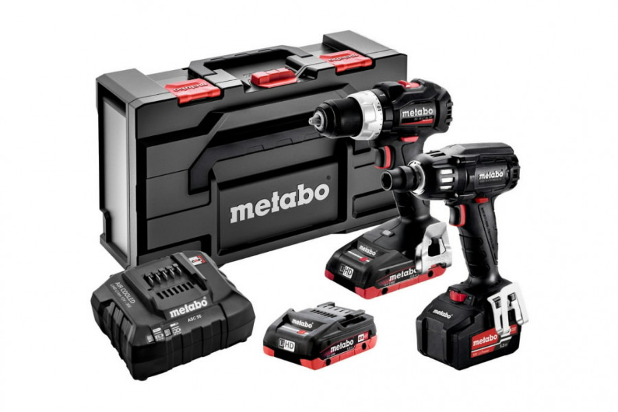 18V Combo: BS 18 LT BL SE + SSW 18 LTX 400 BL SE, Metabo