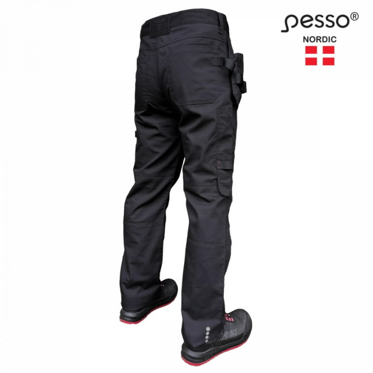 Kelnės  su kišenėmis dėklais Ripstop Pro, black C44 2.