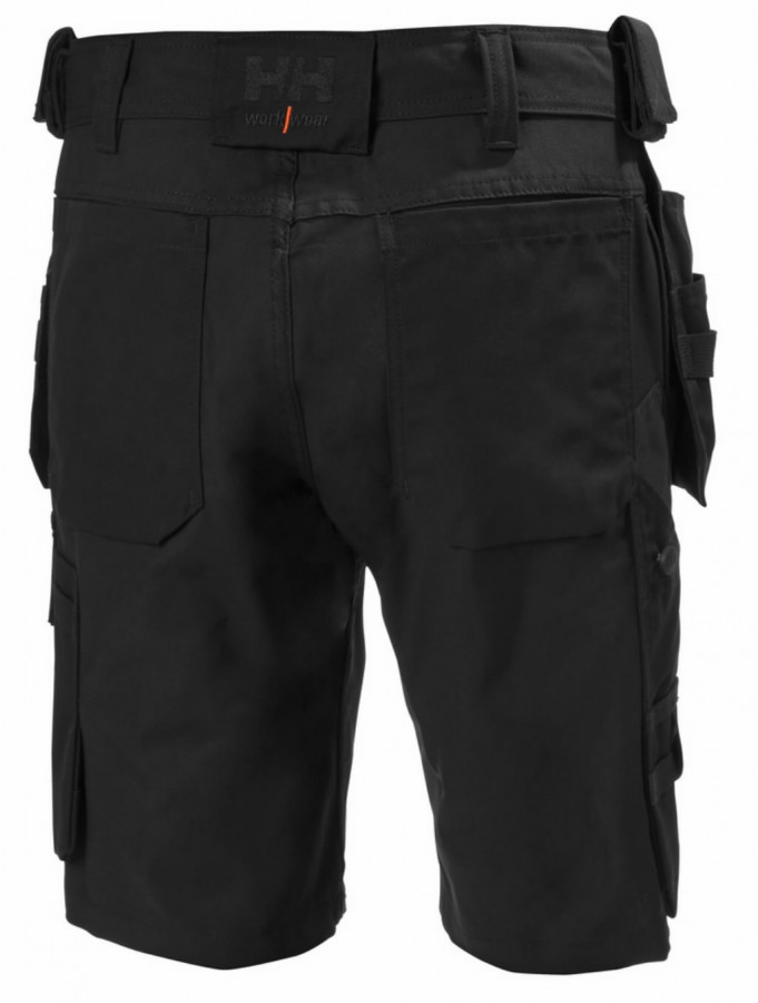 Šortai Oxford su kišenėmis  dėklais, juodas C70 2.