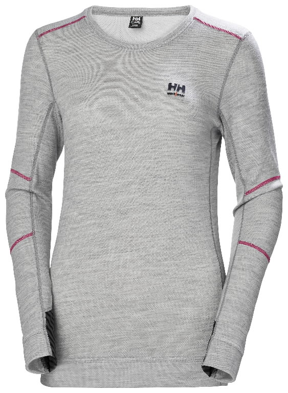Apatiniai marškinėliai LIFA MERINO CREWNECK, moteriški, pilka XL